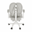 Rostoucí židle s podnoží a šlemi, šedá/bílá, ANAIS