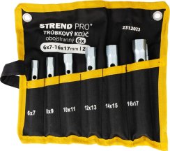 Strend Pro ključ 6x7-16x17 mm trobentast obojestranski Zn komplet 6 kom.