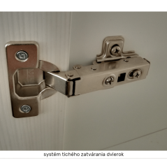 Unterschrank mit zwei Einlegeböden D25PZ, links, weiß, PROVANCE