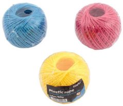 Sforă colorată din polipropilenă, minge, lungime 60 m, 48 g, XL-TOOLS