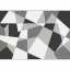 Teppich, schwarz/grau/weiß, 100x150, SANAR