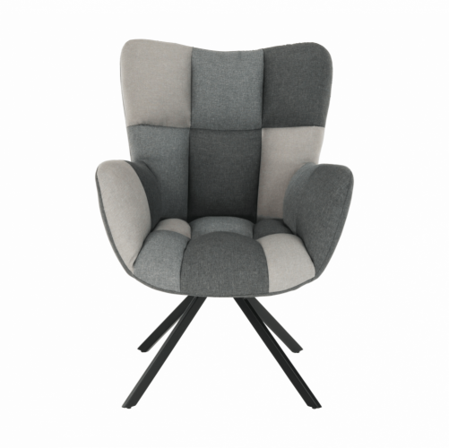 Designerskie krzesło obrotowe, patchwork/czarny, KOMODO