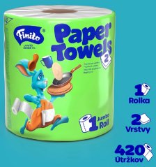 Papierhandtuch in einer Rolle 19 cm/80 m, 2 Lagen. Einzel-KLC