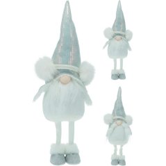 Postavička škriatok 51 cm strieborný mix