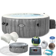 Nafukovacia vírivka s hydromasážou pre 4 osoby 196x71 cm WIFI prémiové príslušenstvo INTEX 28440 (akce)