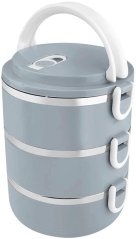 Škatla za malico MagicHome LB933, 3 predelki, 1,5 l, modra