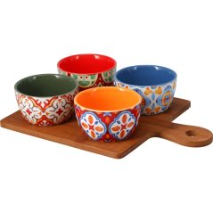 Set de servire din faianță, 5 piese