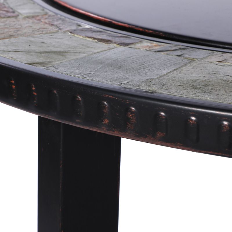 Strend Pro Grill Kamin, Metall, 4 Hocker, 105x75 cm