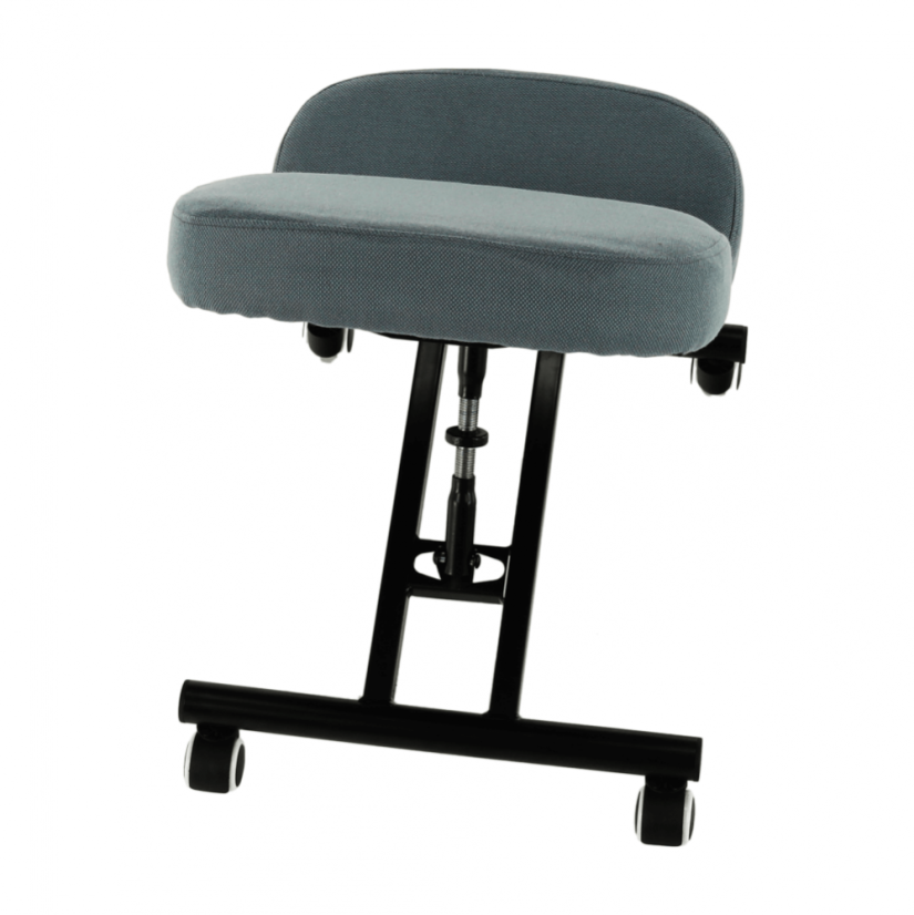 Ergonomska stolica za klečanje, svijetlo siva/crna, KILIAN