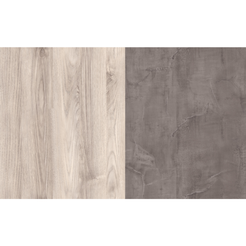 Kleiderschrank 4D1S, Nairobi Kastanie/Onyx, JESI NEU