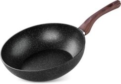 Patelnia wok MagicHome Black Marble Line, 28 cm