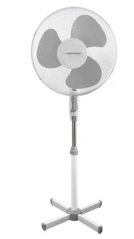 Wentylator stojący 50W Ø40cm HURRICANE, biało-szary