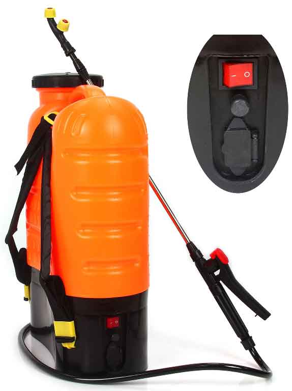 Akkusprühgerät 16 Liter, Batterie 12V-8Ah, orange, MAR-POL