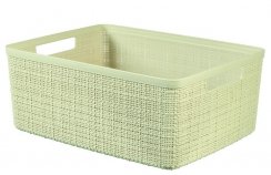 Basket Curver® JUTE M 12 lit., krém, 36x28x15 cm