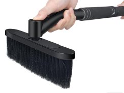 Škrabka teleskopická skladacia kefa na sneh a ľad na okná auta