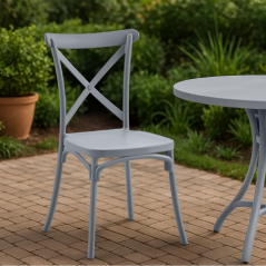 Stapelstuhl, grau, SAVITA