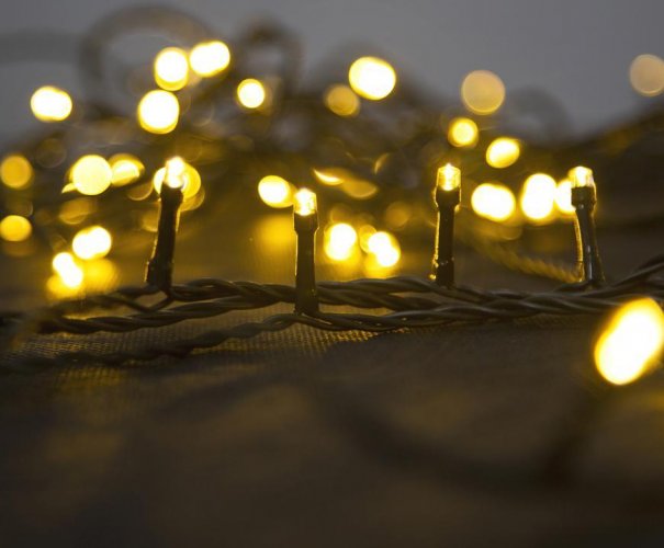 MagicHome Christmas Errai lánc, 320 LED meleg fehér, 8 funkciós, 230 V, 50 Hz, IP44, külső, tápkábel 3 m, világítás, L-11 m