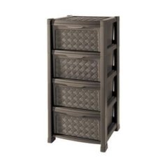 Komoda UH 4-poziomowa 38.5X39XH82.5CM brązowa ";Arianna"; TONTARELLI
