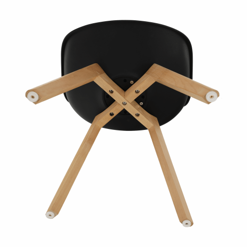 Židle, černá/buk, BALI 2 NEW