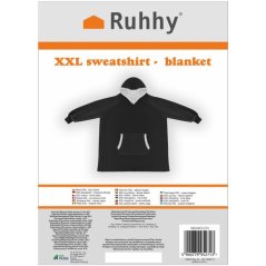 Bluza XXL - czarny koc Ruhhy 24403