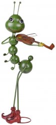 Dekoracja MagicHome Mecco, Mrówka ze skrzypcami, puszka, 27x17x68 cm