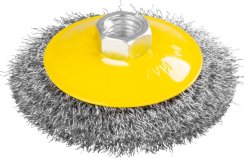Kartáč Strend Pro CCB-504 100 mm, okružní, miskový, vlnitý, M14x2, drát 0.3 mm