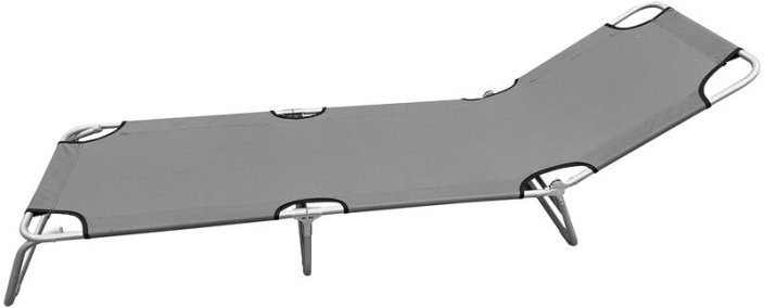 Lehátko PANAMA, sivé, 188x55x27 cm (akce)