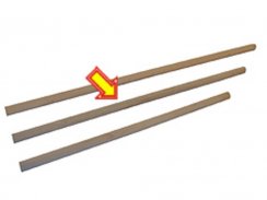 Drška za metlu drvena 150cm konus KLC
