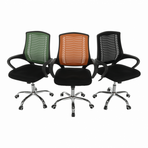 Irodai szék, zöld/fekete/króm, IMELA TYP 2