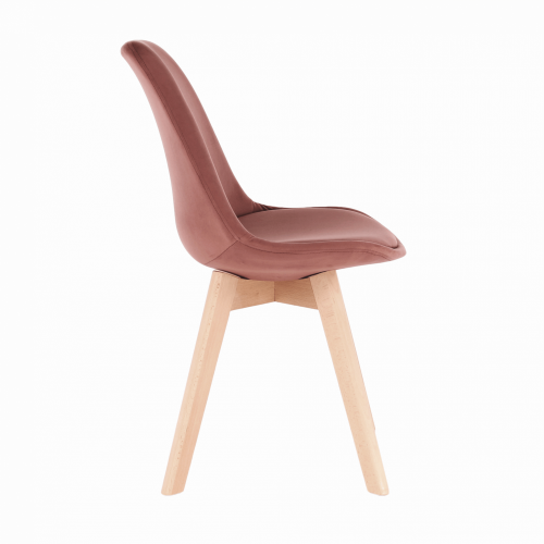 Krzesło, różowy Tkanina Velvet/buk, LORITA