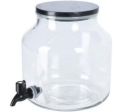 Posoda za vodo s pipo 5,2L steklena
