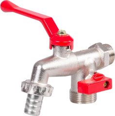 Ventil na vodu Strend Pro, 3/4";-3/4";-1/2";, dvojitý, zahradní