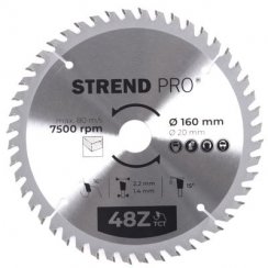 Disc Strend Pro TCT 160x2,2x20 / 16 mm 48T, za les, žaga, SK rezila