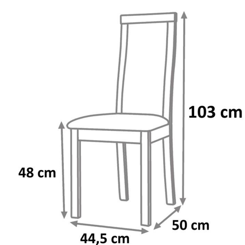 Dřevěná židle, třešeň/látka béžová, BONA NEW