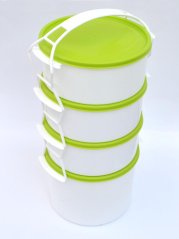 Cutie de prânz UH 4 piese, 3x1,2 l + 1x2 l KLC