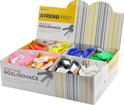 Strend Pro razlikovnik, opisni privjesak, kombinacija boja, Sellbox 200 kom.