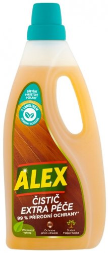 Detergent Alex, îngrijire suplimentară pentru podele din lemn, 750 ml