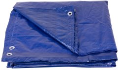 Plachta Tarpaulin Poolco 3,6 m ,120 g/m, zakrývacia, modrá, okrúhla, s okami