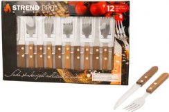 Set tacâmuri pentru friptură Strend Pro Grill, furculiță și cuțit, 12 bucăți