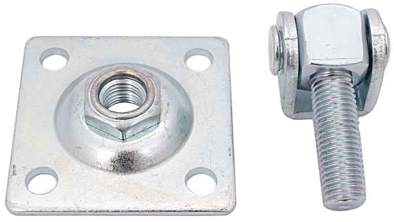 Állítható csuklópánt M16, alap négyzet 80x80 mm, vámtarifaszám 7308 9098 (akció)