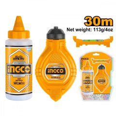 Maurerschnur 30 m im Koffer mit Aufroller 113 g INGCO KLC