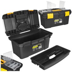 Cutie de scule din plastic cu organizatoare de 19", GEKO