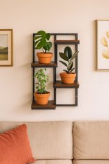 Nástenný stojan na rastliny 4 úrovne