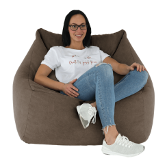 Worek sako, brązowy materiał, URASON