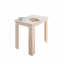 Jedilna miza, bela, 86x60 cm, TARINIO