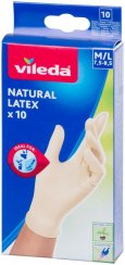 Kesztyű Vileda Natural Latex, M/L, csomag. 10 db