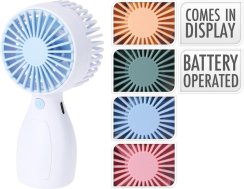Ventilátor ručný nabíjateľný 13 cm detský mix