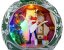 MagicHome Weihnachtsdekoration, Ballett in einer Kugel, 7 LED, farbig, mit Melodien, 3xAA, innen, 30,50x26,50x31,70 cm