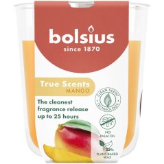 Sveča Bolsius True Scents, mango, 80x73 mm, v steklu