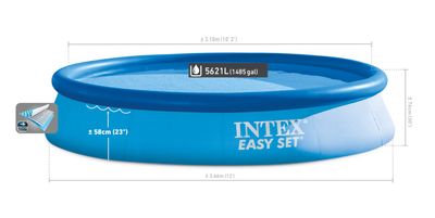 Basen Intex® 28132, nadmuchiwany, filtr, pompa, 3,66x0,76 m